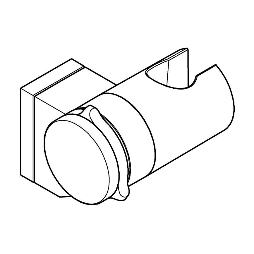 GROHE 261832431 - Väggfäste för dusch VITALIO UNIVERSAL svart