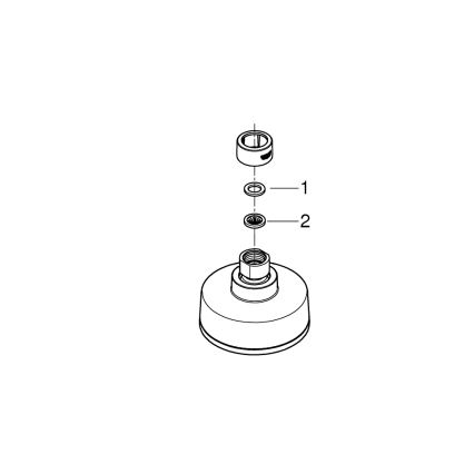 GROHE 26366001 - Duschhuvud RAINSHOWER 210 mm i blank krom