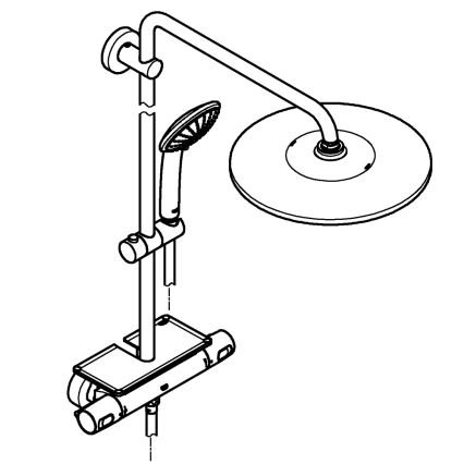 GROHE 26401001 - Duschsystem VITALIO JOY SYSTEM 310, blank krom