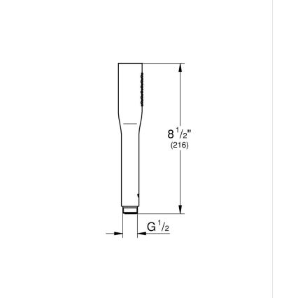 GROHE 26466000 - Handdusch STICK i blank krom