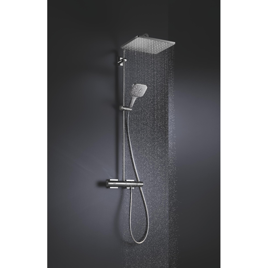 GROHE 26550000 - Handdusch RAINSHOWER SMARTACTIVE 130 CUBE blank krom
