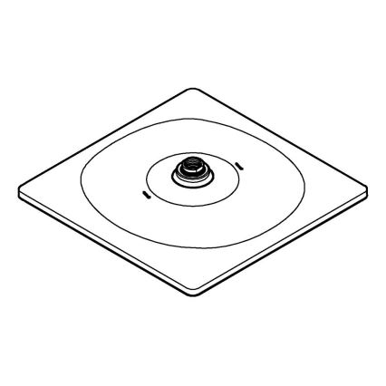 GROHE 26568000 - Duschhuvud RAINSHOWER MONO 310 CUBE 310 × 310 mm krom