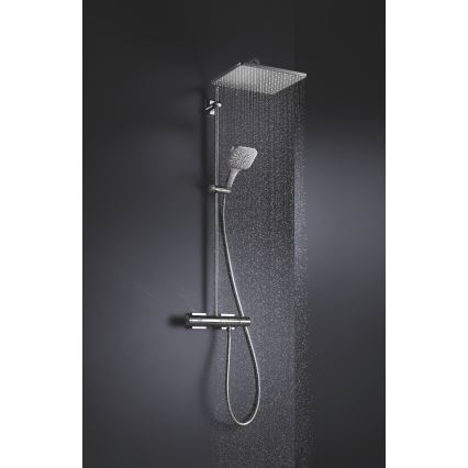 GROHE 26582000 - Handdusch RAINSHOWER SMARTACTIVE 130 CUBE blank krom