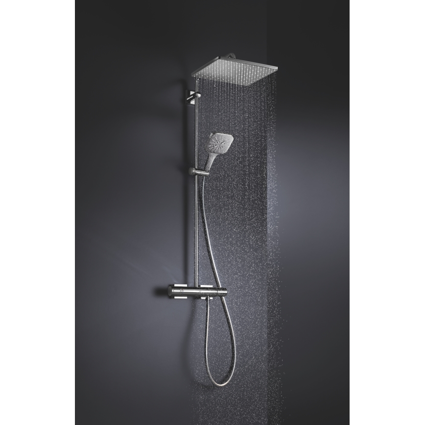 GROHE 26582000 - Handdusch RAINSHOWER SMARTACTIVE 130 CUBE blank krom