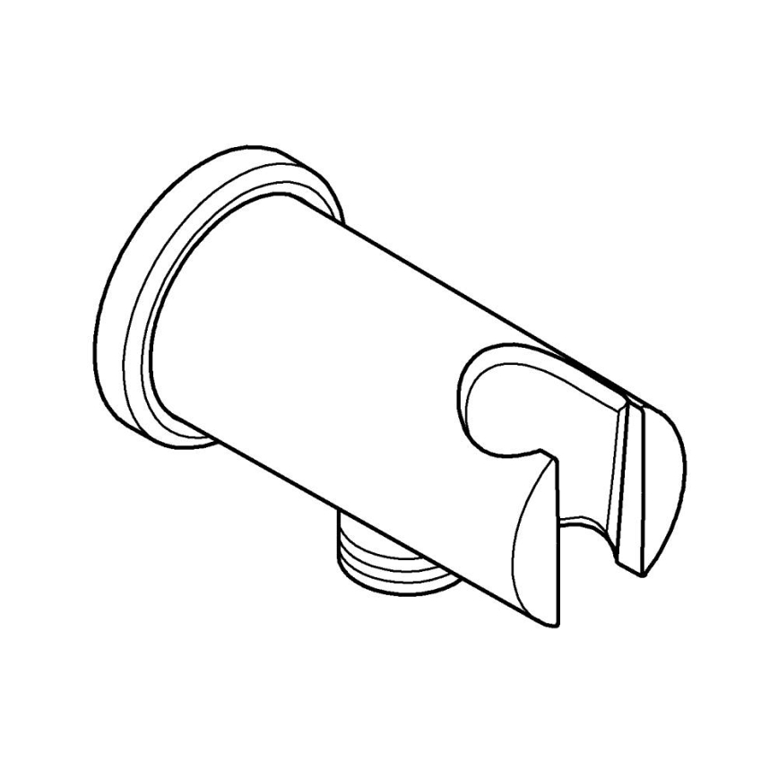 GROHE 26658000 - Vägganslutning med integrerat duschfäste Ø 48 mm, krom