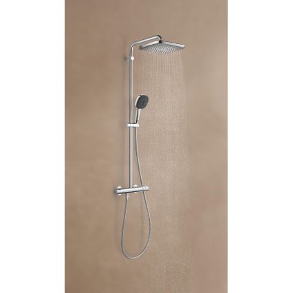 GROHE 26696001 - Duschsystem VITALIO COMFORT 250 250 × 250 mm polerad krom