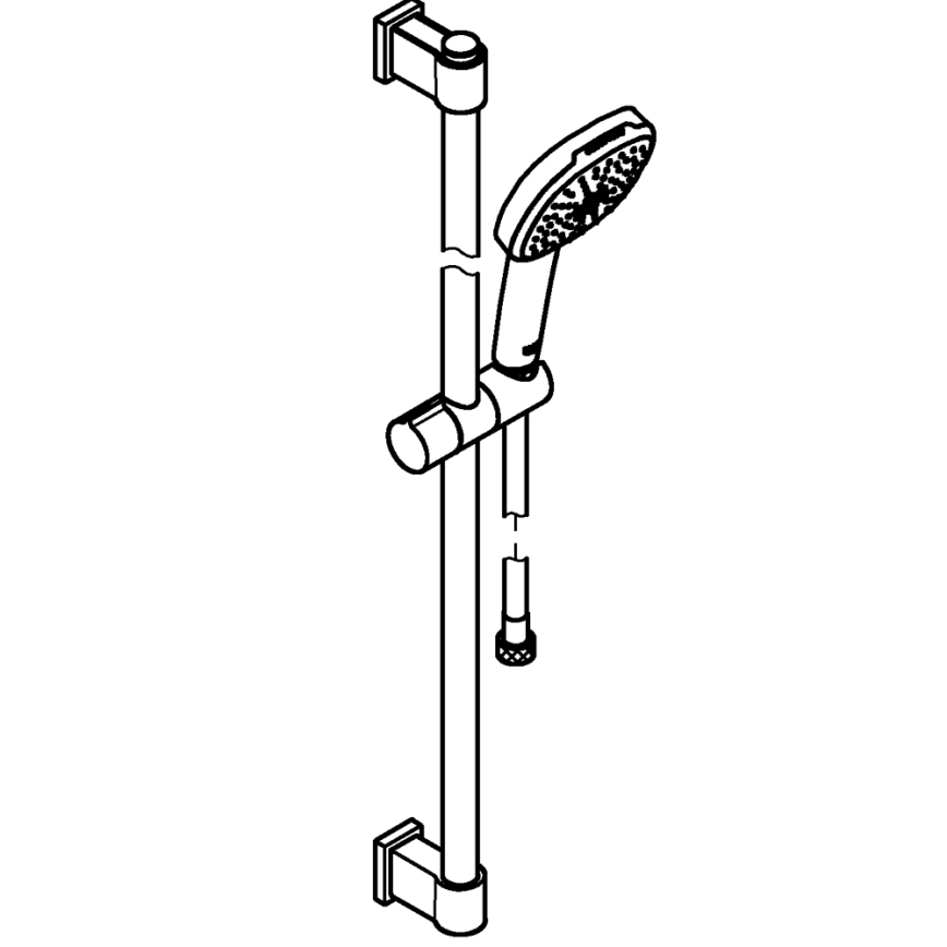 GROHE 269302431 - Duschset VITALIO COMFORT 110 900 mm svart
