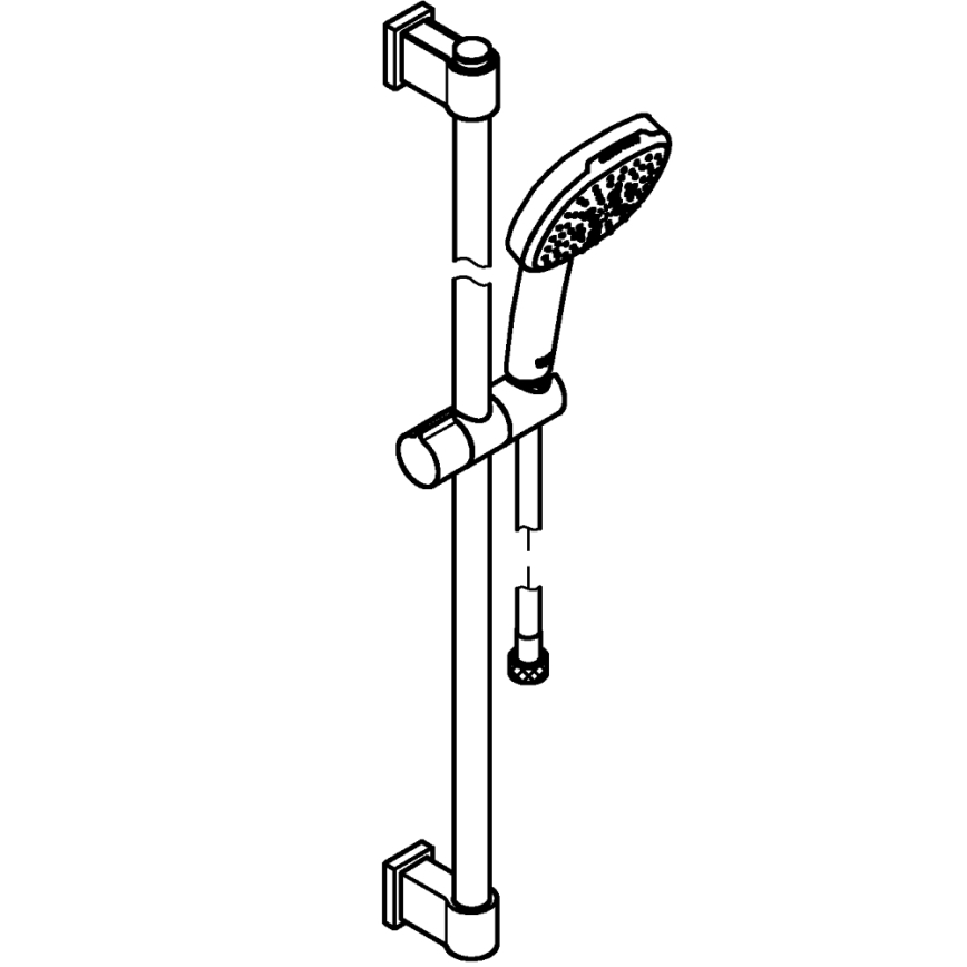 GROHE 26932001 - Duschset VITALIO COMFORT 110 900 mm blank krom
