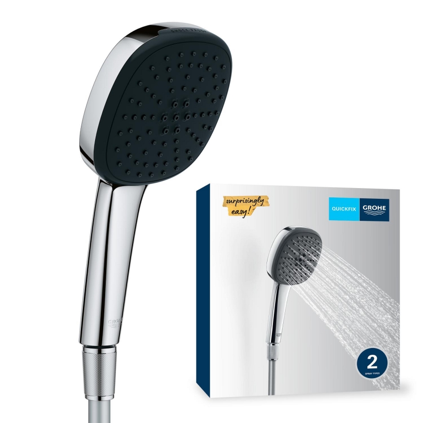 GROHE 26973001 - Handdusch VITALIO COMFORT 110 110 mm blank krom