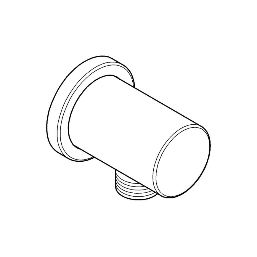 GROHE 27057000 - Vägganslutning RAINSHOWER DN 15 polerad krom