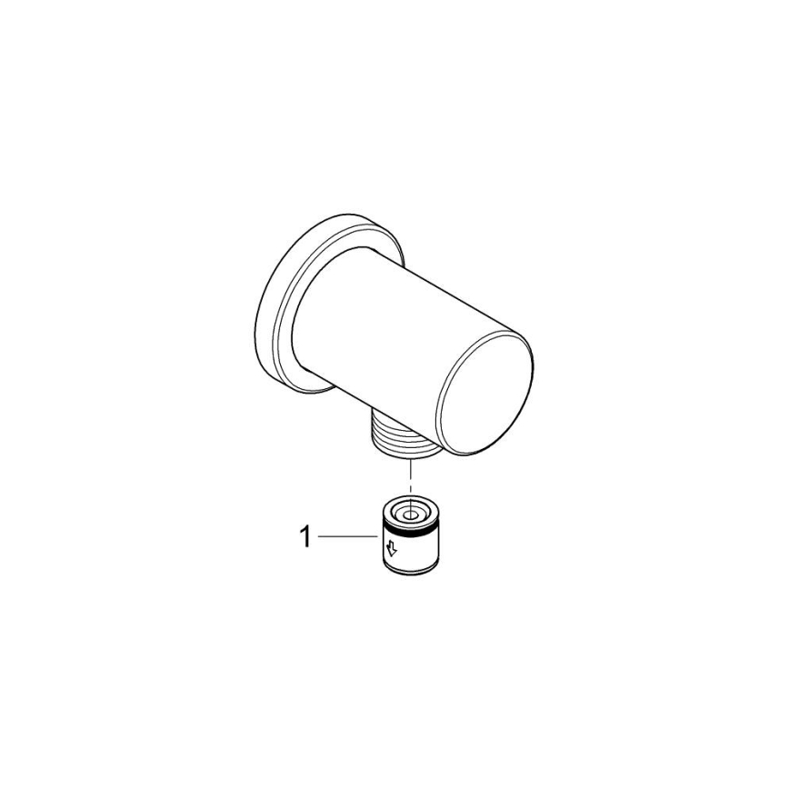 GROHE 27057AL0 - Väggvinkel RAINSHOWER DN 15 grafit