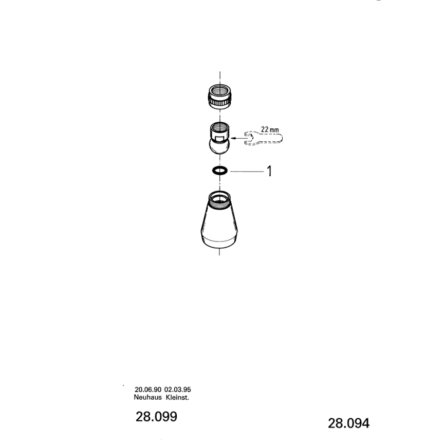 GROHE 28094000 - Duschhuvud 50 mm, polerad krom