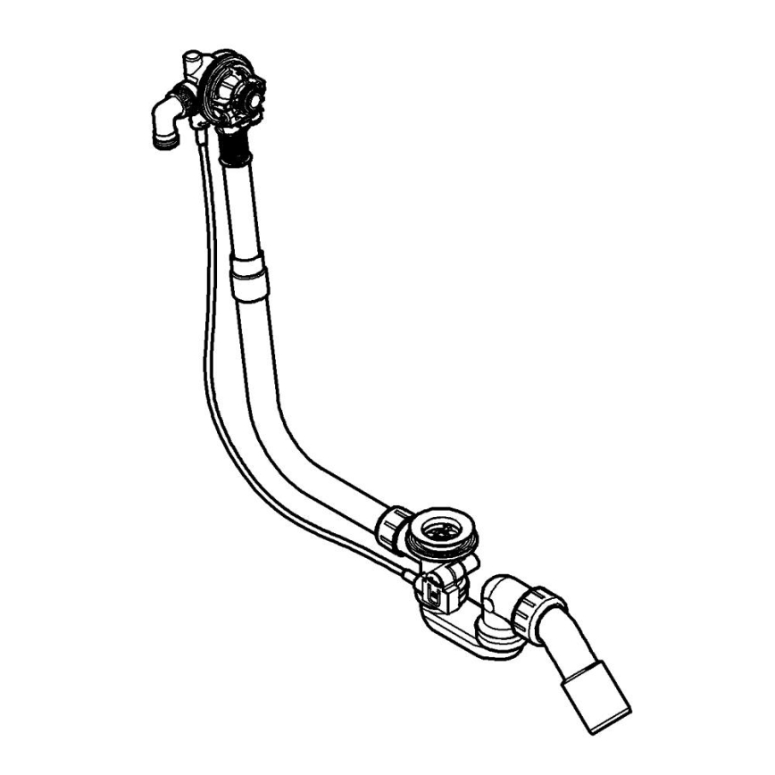 GROHE 28990000 - Påfyllnings-, avlopps- och överfyllnadssats för badkar TALENTOFILL krom
