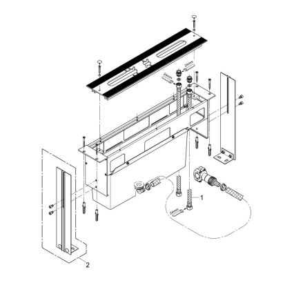 GROHE 29037000 - Monteringskropp för badkarsblandare med 45 mm hål, polerad krom