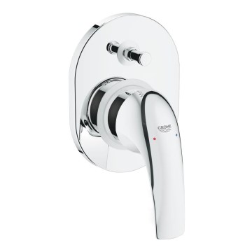 GROHE 29043000 - EUROCUBE badkarsblandare, blank krom