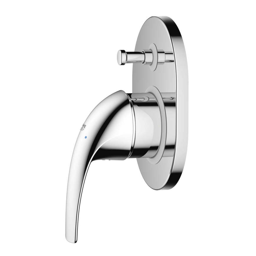 GROHE 29043000 - EUROCUBE badkarsblandare, blank krom