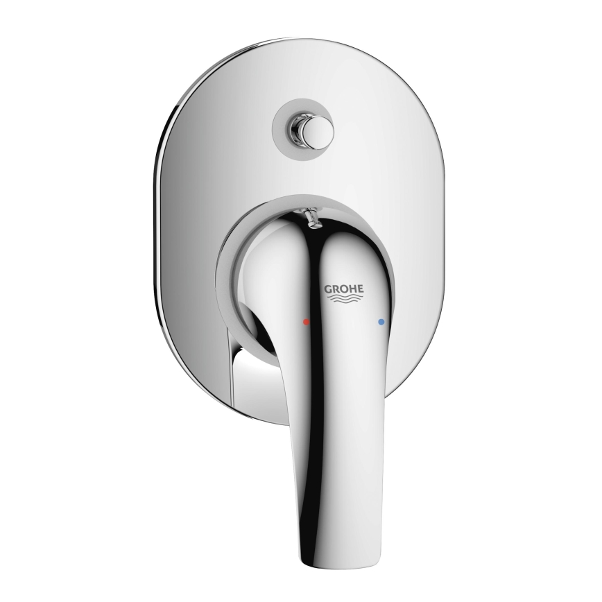 GROHE 29043000 - EUROCUBE badkarsblandare, blank krom