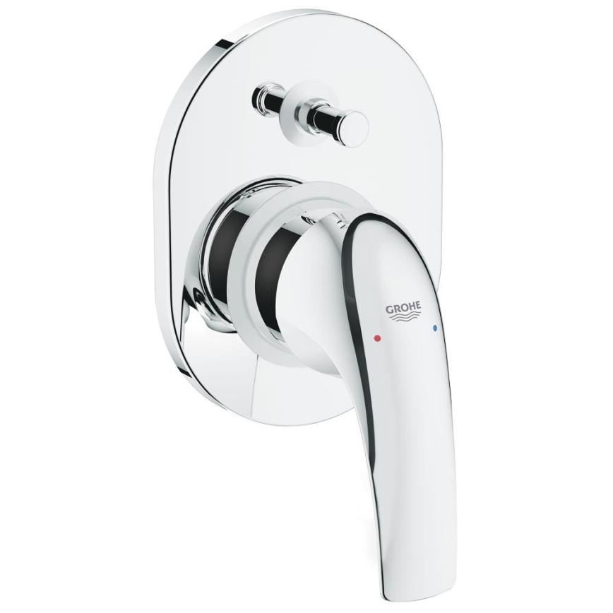 GROHE 29043000 - EUROCUBE badkarsblandare, blank krom