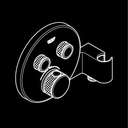 GROHE 29120000 - termostatisk infälld duschblandare GROHTHERM SMARTCONTROL + kromad hållare