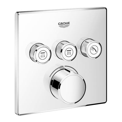 GROHE 29149000 - Täckplatta för inbyggd SMARTCONTROL-blandare 158 × 158 mm, krom