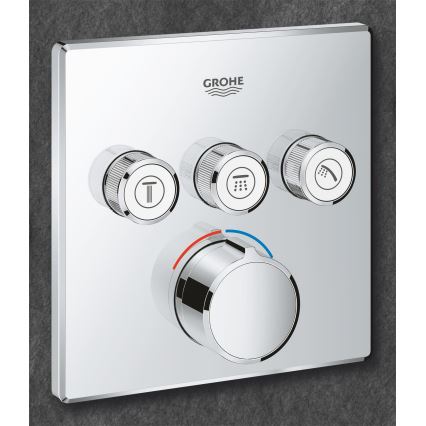 GROHE 29149000 - Täckplatta för inbyggd SMARTCONTROL-blandare 158 × 158 mm, krom