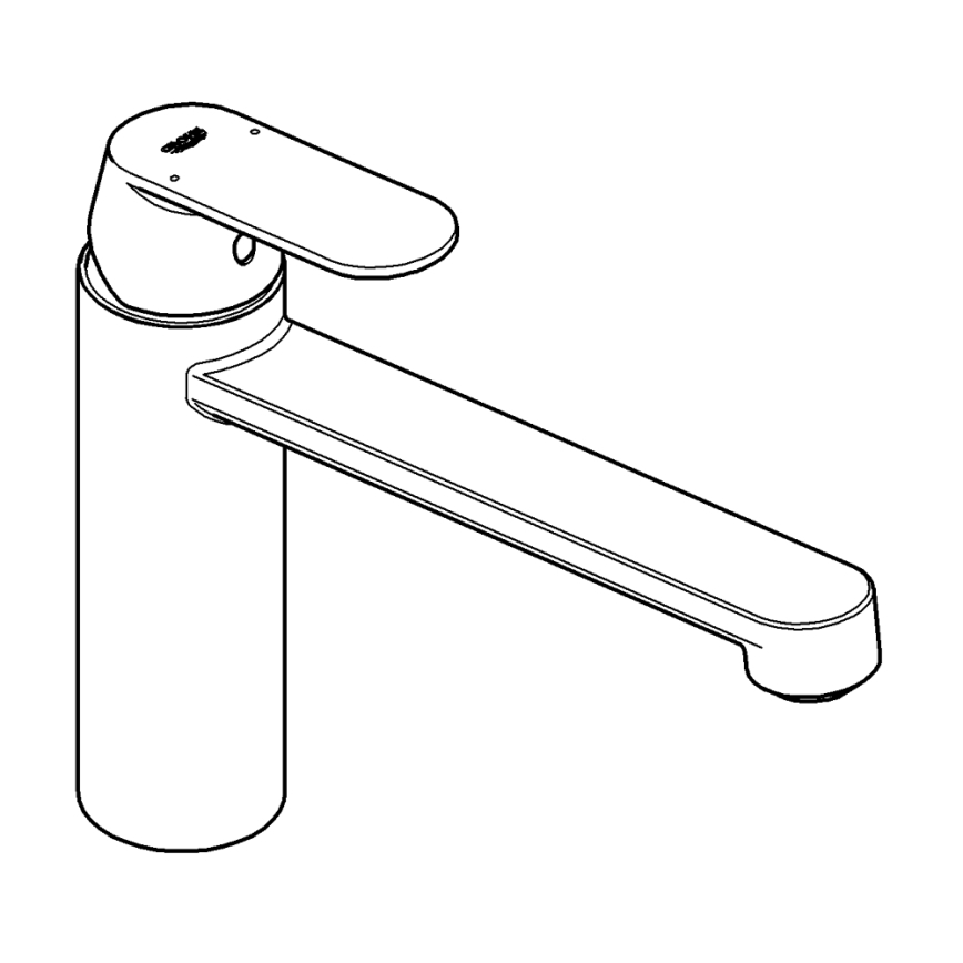 GROHE 30193000 - Köksblandare EUROSMART COSMOPOLITAN blank krom