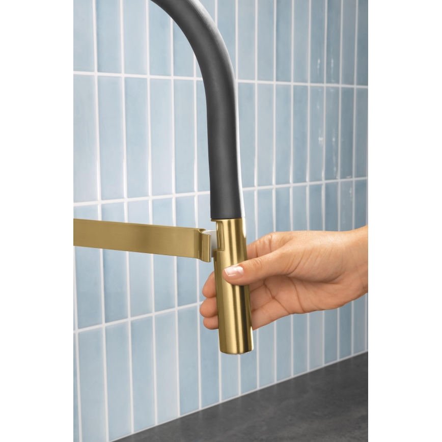 GROHE 30294GN0 - ESSENCE köksblandare i guld