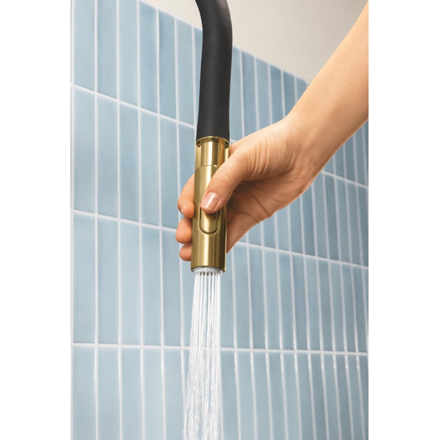 GROHE 30294GN0 - ESSENCE köksblandare i guld