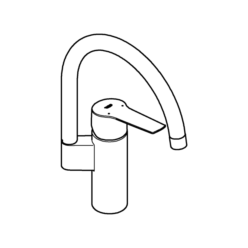 GROHE 304692430 - Köksblandare START 339 mm mattkrom