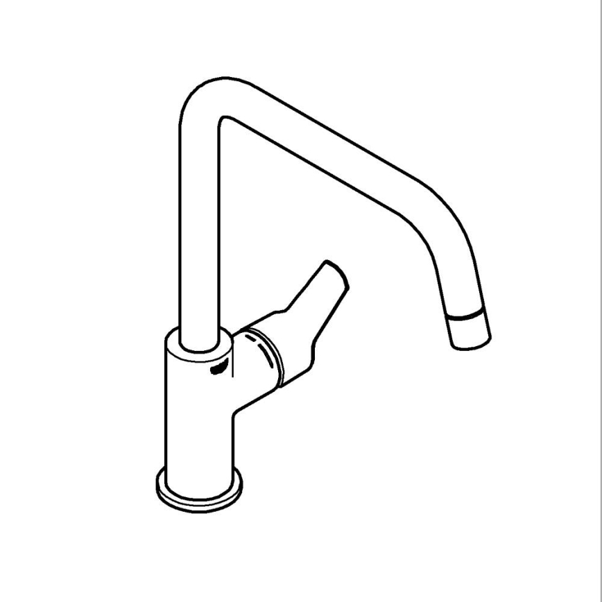GROHE 304702430 - Köksblandare START 310 mm svart
