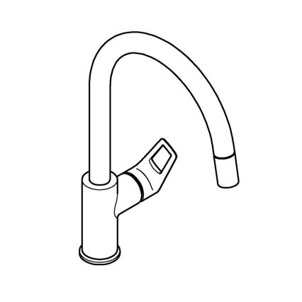 GROHE 30556000 - Köksblandare START LOOP 357 mm, blank krom