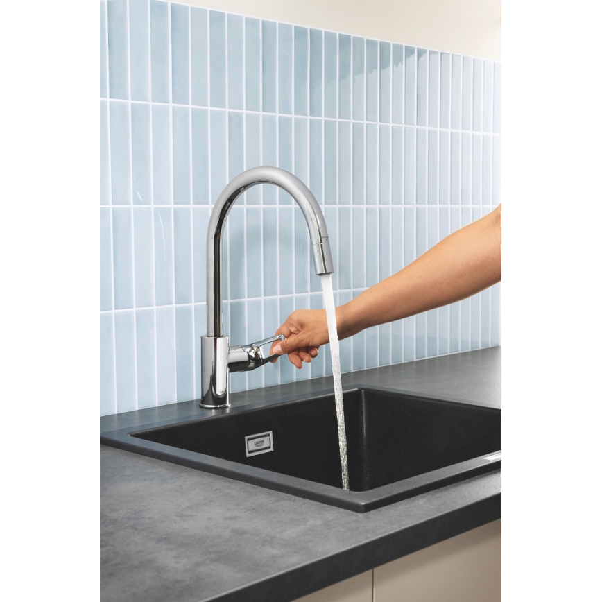 GROHE 30556000 - Köksblandare START LOOP 357 mm, blank krom