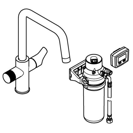 GROHE 30596000 - Köksblandare BLUE PURE med inbyggd filterfunktion, polerad krom