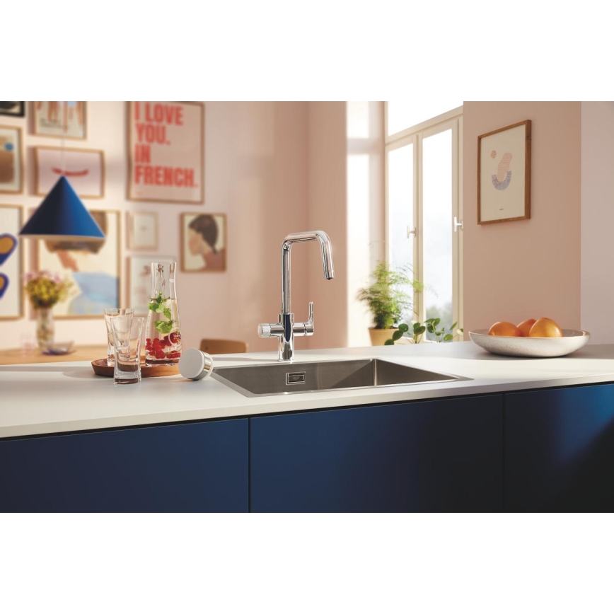 GROHE 30596000 - Köksblandare BLUE PURE med inbyggd filterfunktion, polerad krom
