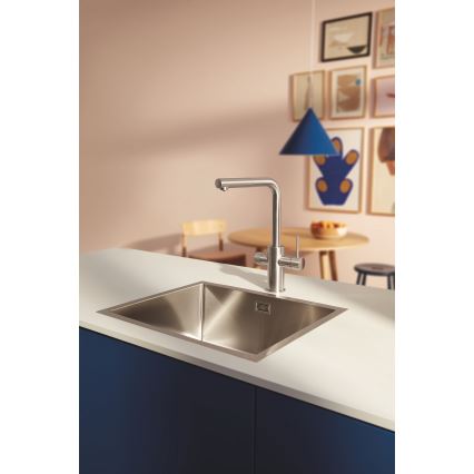 GROHE 30601DC0 - Köksblandare BLUE PURE med utdragbar pip i rostfritt stål