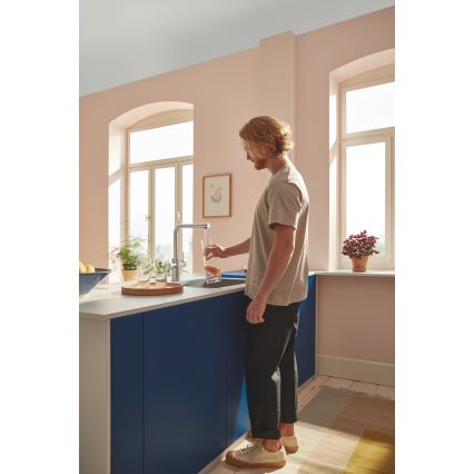 GROHE 30601DC0 - Köksblandare BLUE PURE med utdragbar pip i rostfritt stål