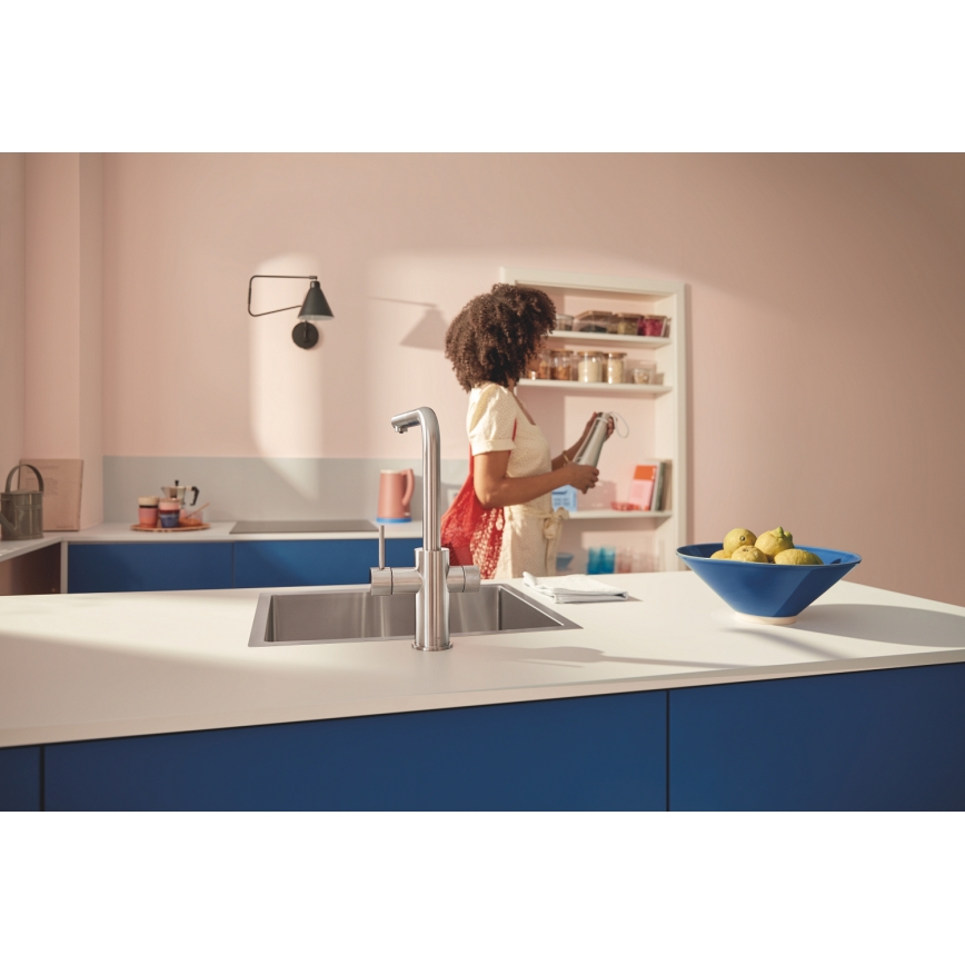GROHE 30601DC0 - Köksblandare BLUE PURE med utdragbar pip i rostfritt stål