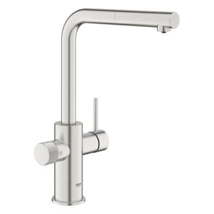 GROHE 30601DC0 - Köksblandare BLUE PURE med utdragbar pip i rostfritt stål
