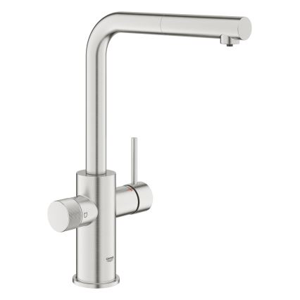 GROHE 30601DC0 - Köksblandare BLUE PURE med utdragbar pip i rostfritt stål
