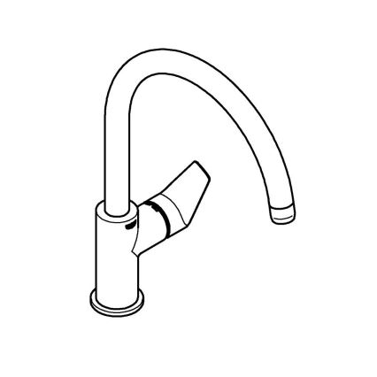GROHE 31233001 - Köksblandare START, blank krom