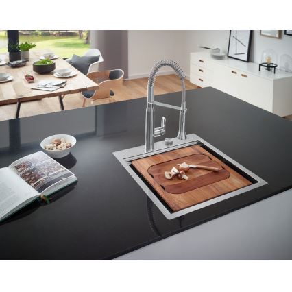 GROHE 31379DC0 - Köksblandare K7 i rostfritt stål