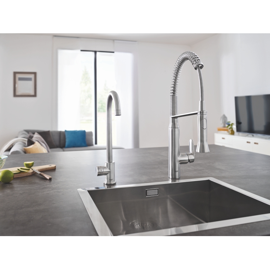 GROHE 31379DC0 - Köksblandare K7 i rostfritt stål