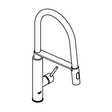 GROHE 31491DC0 - Köksblandare CONCETTO DN 15 i rostfritt stål