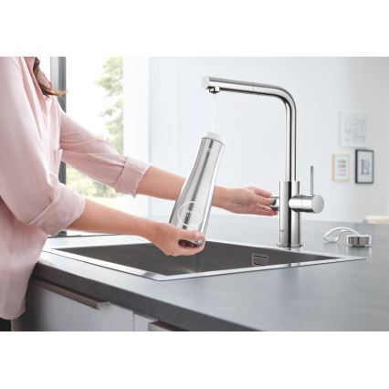 GROHE 31539000 - Köksblandare BLUE HOME L-formad pip polerad krom