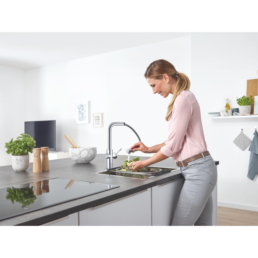 GROHE 31539000 - Köksblandare BLUE HOME L-formad pip polerad krom