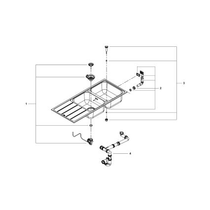 GROHE 31588SD1 - Diskho K500 1160 × 500 mm i rostfritt stål