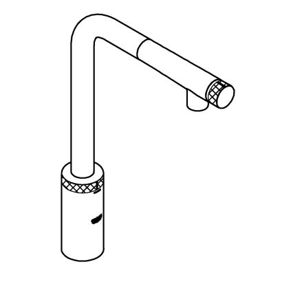 GROHE 31613DC0 - Köksblandare A SmartControl i rostfritt stål