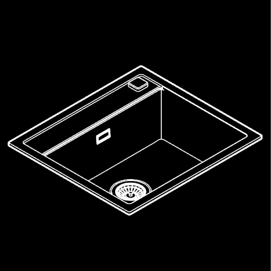 GROHE 31651AP0 - K700 köksdiskho 560 × 510 mm granit/svart