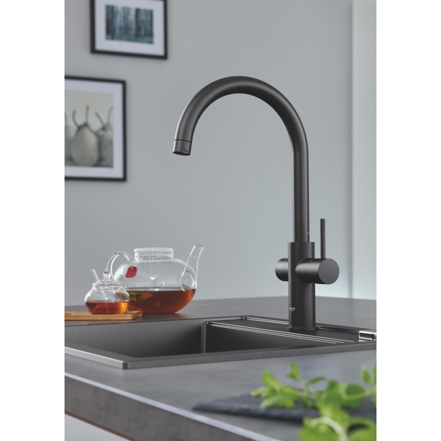 GROHE 31651AP0 - K700 köksdiskho 560 × 510 mm granit/svart