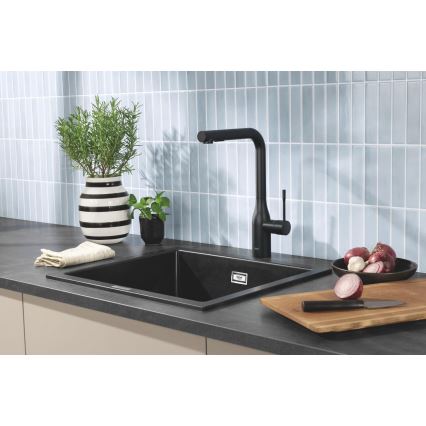 GROHE 31651AP0 - K700 köksdiskho 560 × 510 mm granit/svart